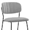 Armen Living Carlo Gray Velvet and Metal Dining Room Chairs, PK2 LCCOSIBLGR - alternate 8